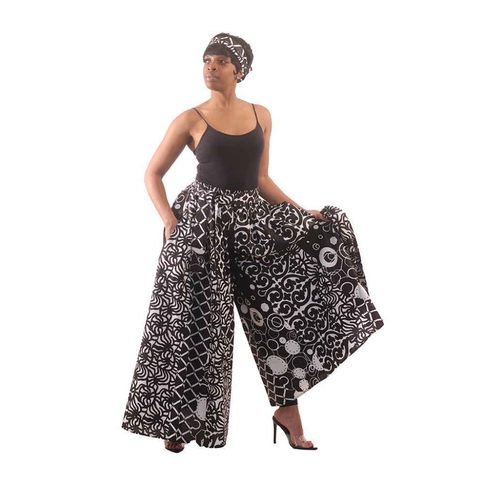 Black & White Plazzo Pants